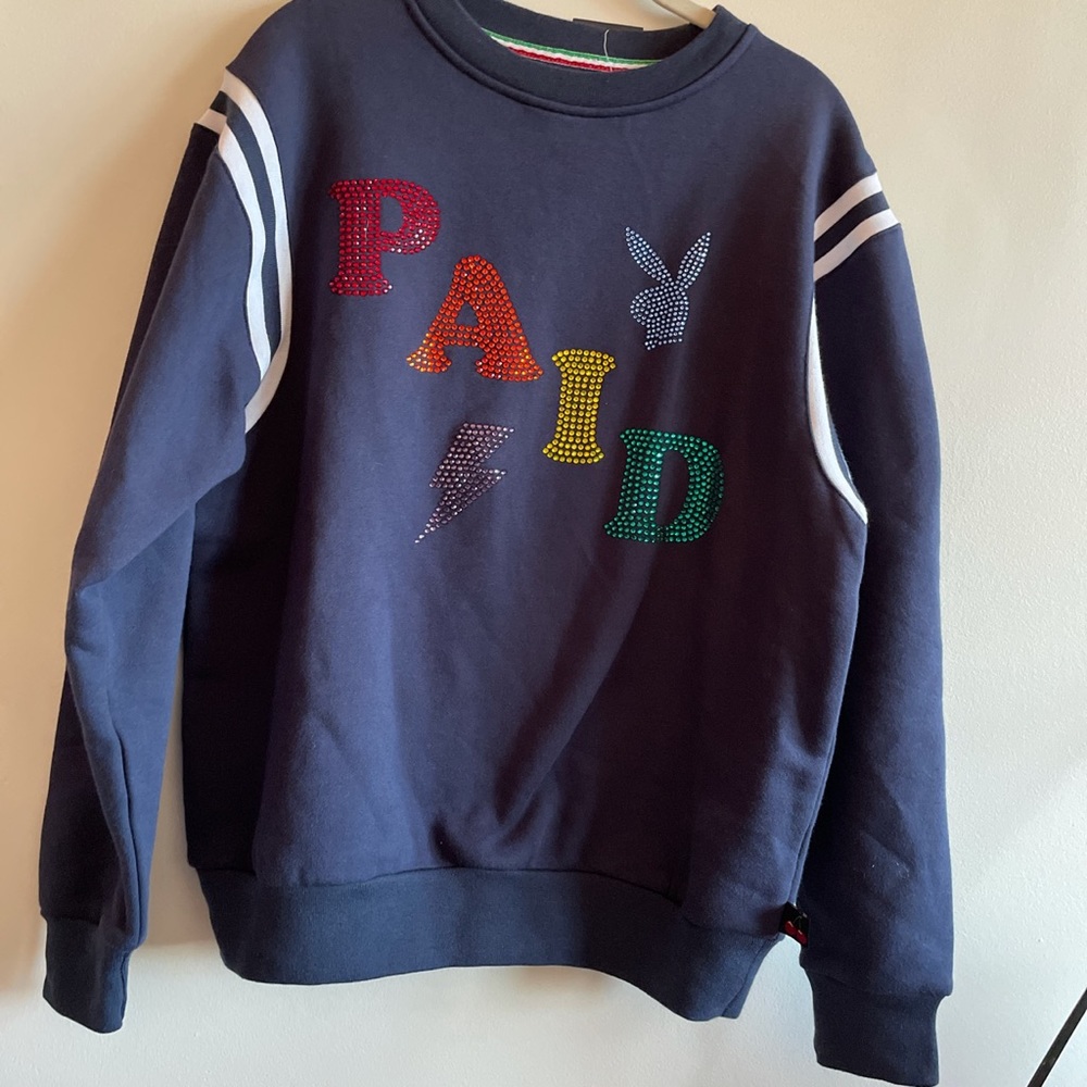 Michael cherry bedazzled sweatshirt